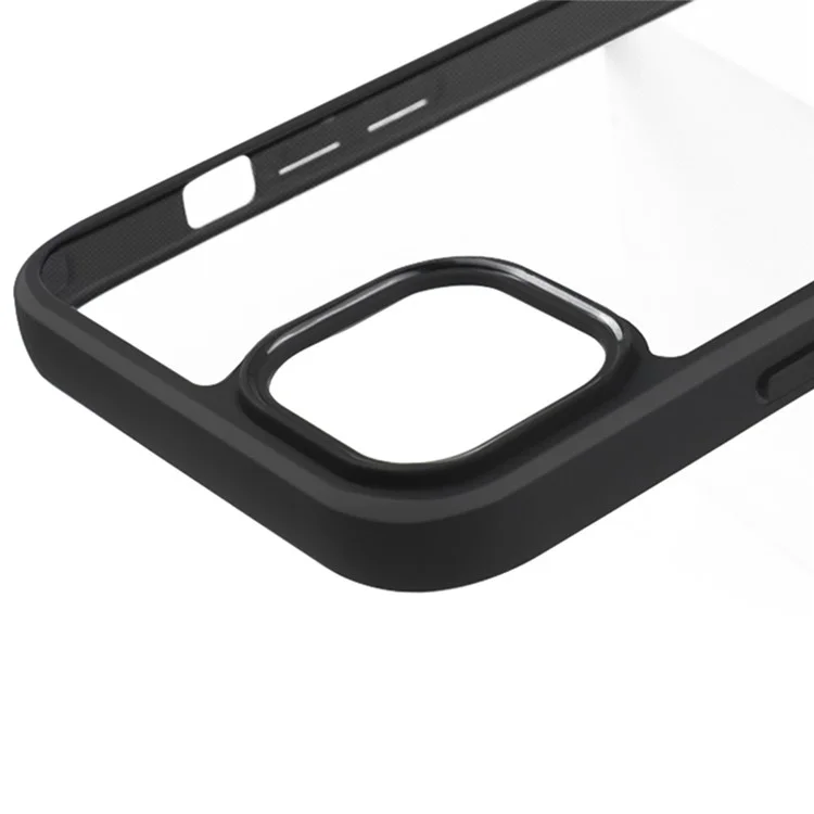 Capa Transparente para Telefone iPhone 15, Capa de Telefone Celular Anti-arranhões PC + TPU