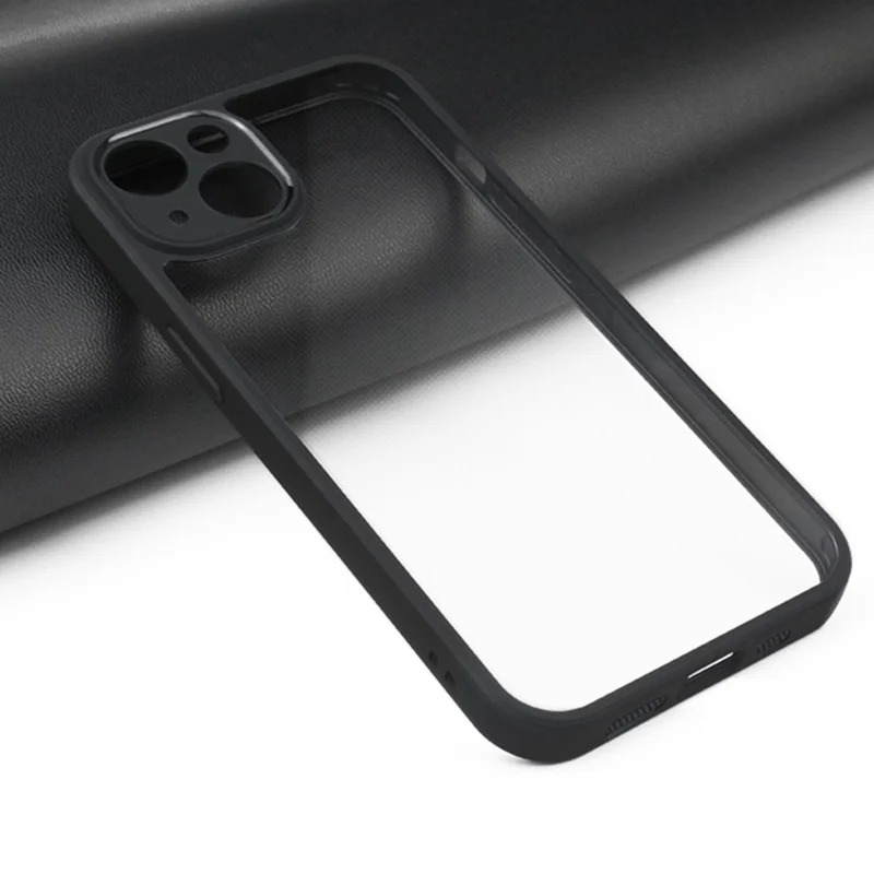 Transparent Phone Case  for iPhone 14 , TPU Frame PC Back Protective Phone Cover