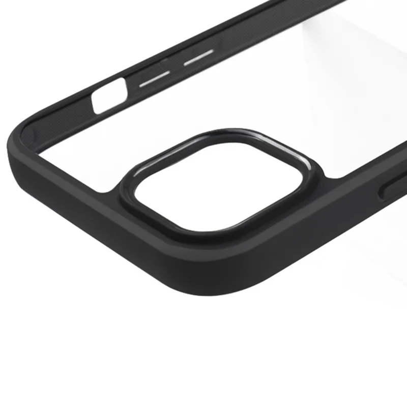 Für iPhone 15 Plus Transparente Handyhülle PC + TPU Stoßfeste Schutzhülle