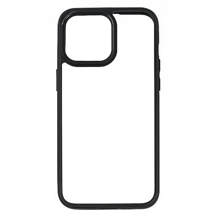 Pour iPhone 15 Pro Max Transparent Phone Case Anti-scratch PC Back TPU Frame Phone Cover