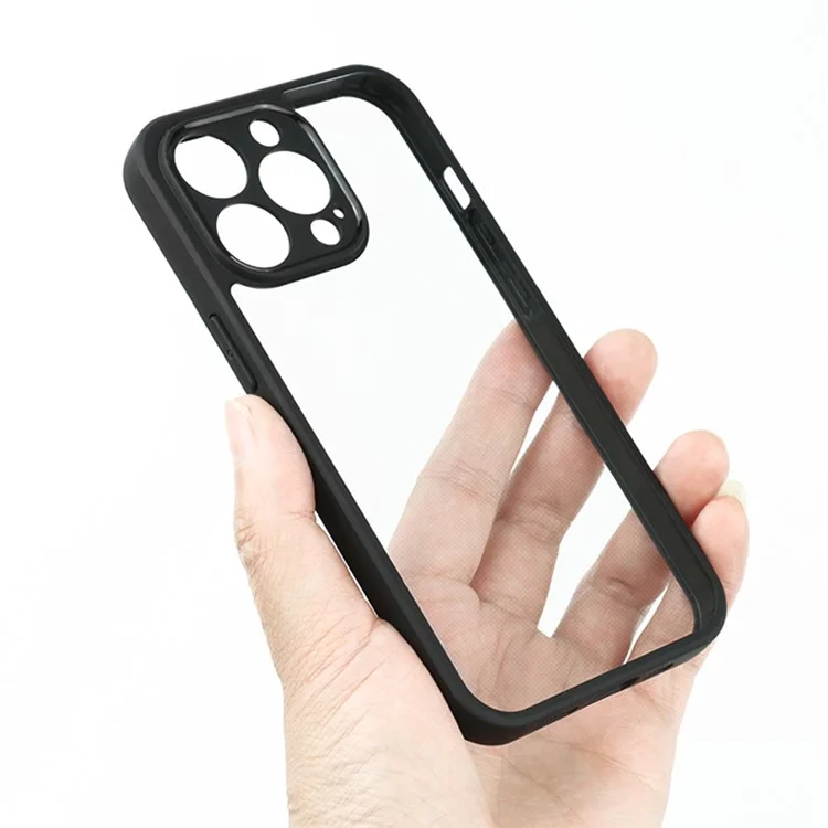 Чехол для iPhone 14 Pro Max из ПК и ТПУ, прозрачный, ударопрочный, защитный чехол для сотового телефона