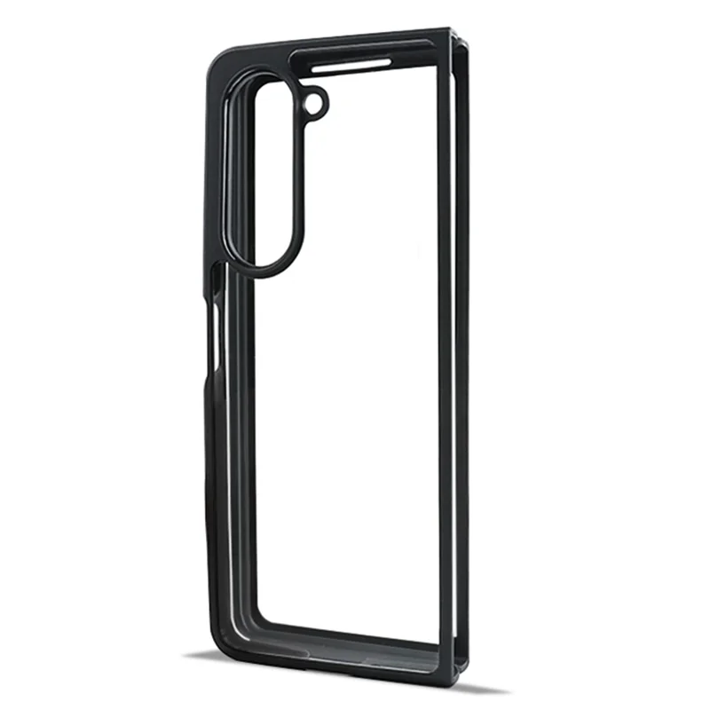 For Samsung Galaxy Z Fold5 5G Phone Cover Anti-Dust Flexible TPU + Hard PC Transparent Phone Case