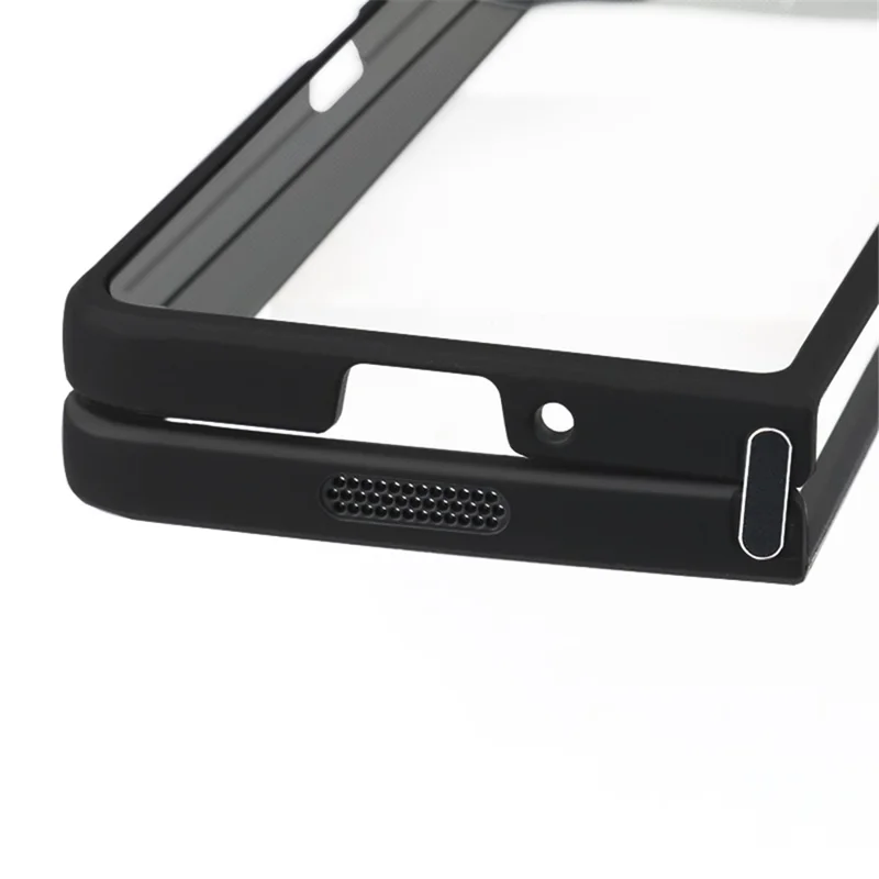 For Samsung Galaxy Z Fold5 5G Phone Cover Anti-Dust Flexible TPU + Hard PC Transparent Phone Case