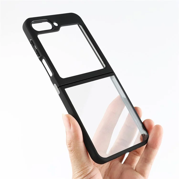 Phone Case for Samsung Galaxy Z Flip5 5G , Shockproof Phone Cover TPU + PC Transparent Shell
