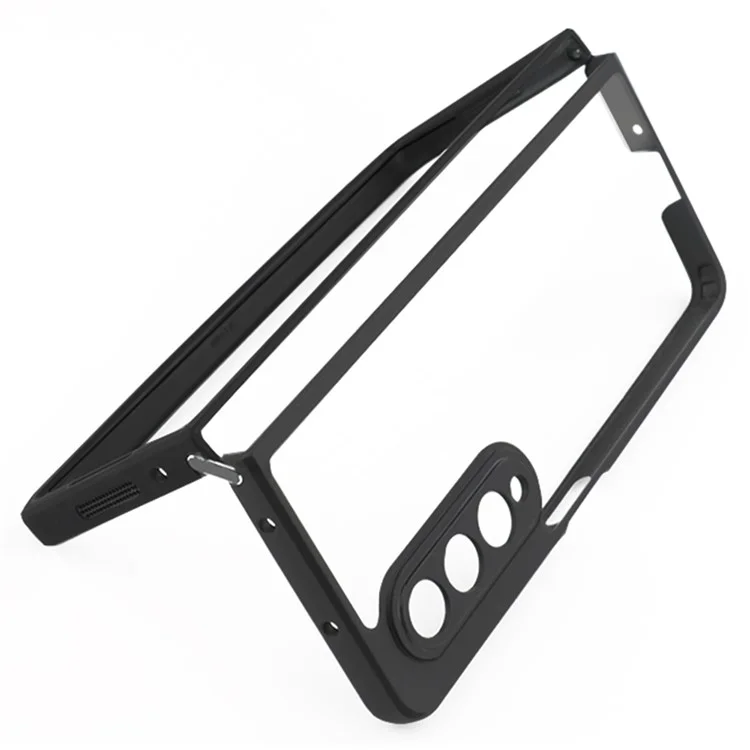 Per Samsung Galaxy Z Fold4 5G Clear Cell Phone Case TPU + PC Trasparente Custodia per Telefono Cellulare