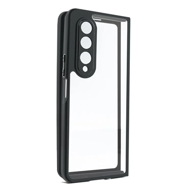 Per Samsung Galaxy Z Fold4 5G Clear Cell Phone Case TPU + PC Trasparente Custodia per Telefono Cellulare