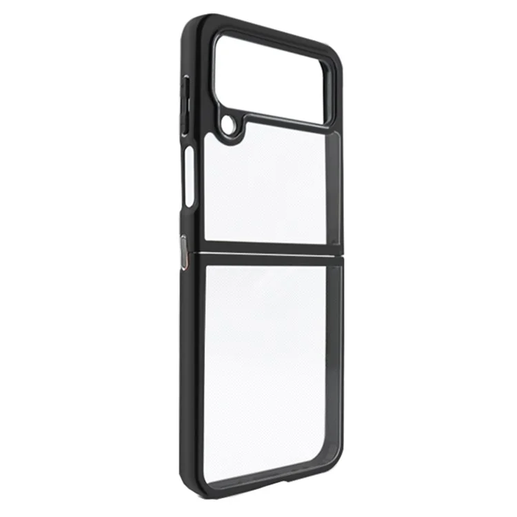 Para Samsung Galaxy Z Flip4 5G Funda de Teléfono Antiarañazos Carcasa de TPU + PC Duro Ajuste Preciso Cubierta de Teléfono Transparente