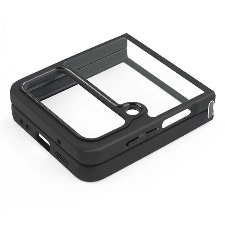 Para Samsung Galaxy Z Flip4 5G Funda de Teléfono Antiarañazos Carcasa de TPU + PC Duro Ajuste Preciso Cubierta de Teléfono Transparente