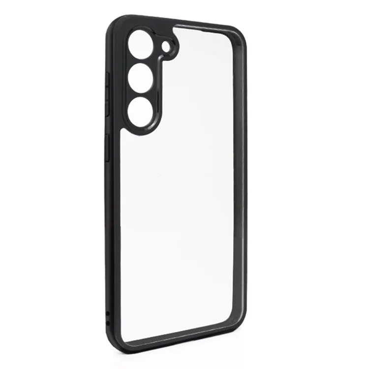 Pour Samsung Galaxy S23+ Clear Phone Cover Soft TPU + Hard PC Transparent Phone Case Shell