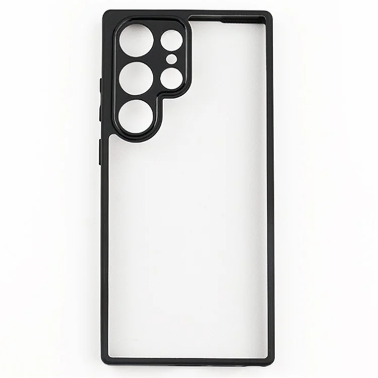 Pour Samsung Galaxy S23 Ultra Coque de Téléphone Transparent Antichoc Flexible TPU + PC Dur Coque de Téléphone