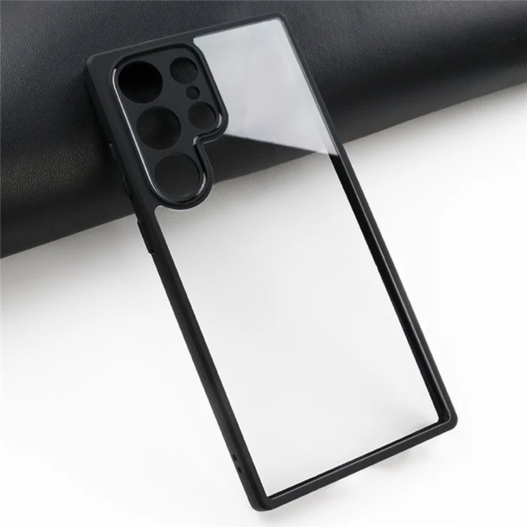 Pour Samsung Galaxy S23 Ultra Coque de Téléphone Transparent Antichoc Flexible TPU + PC Dur Coque de Téléphone
