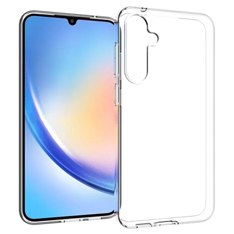 For Samsung Galaxy S23 FE Watermark-Free Phone TPU Case Transparent Glossy Phone Cover