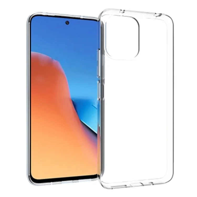 Для Xiaomi Redmi 12 4G Глянцевый Водостойкий TPU-чехол Прозрачная Крышка Телефона