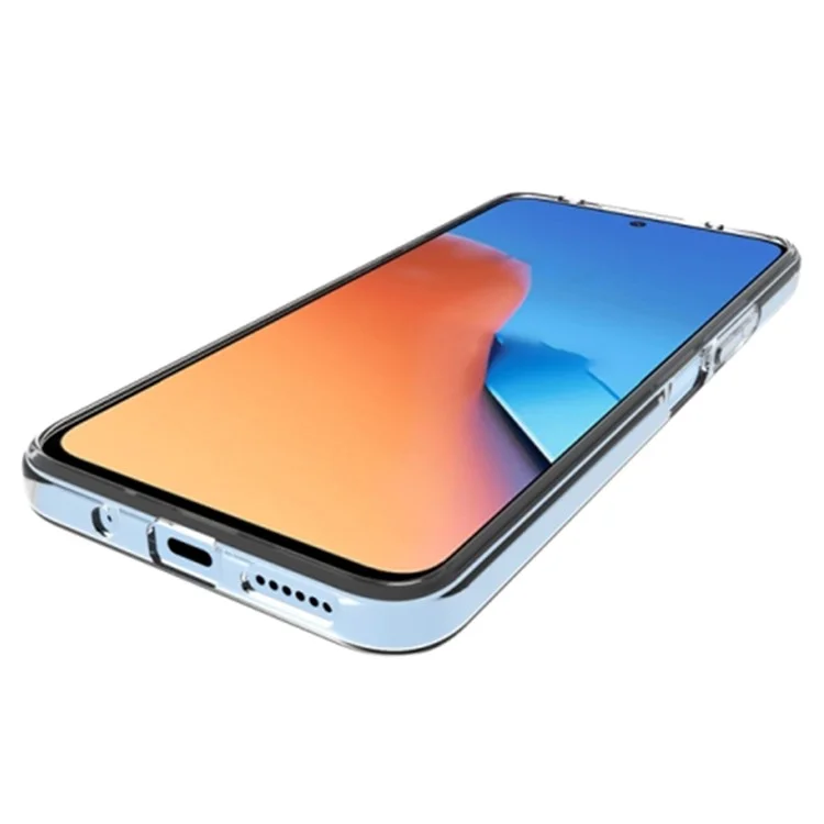 Для Xiaomi Redmi 12 4G Глянцевый Водостойкий TPU-чехол Прозрачная Крышка Телефона