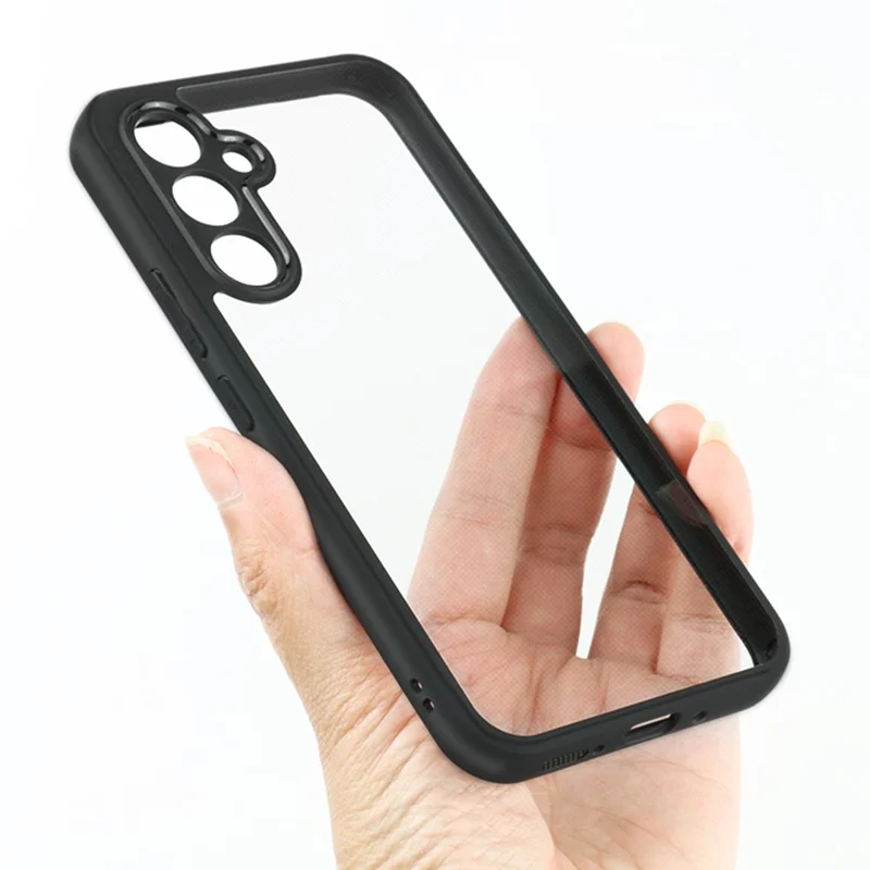 For Samsung Galaxy A54 5G Clear Phone Shell TPU + Hard PC Transparent Anti-Fingerprint Cell Phone Case