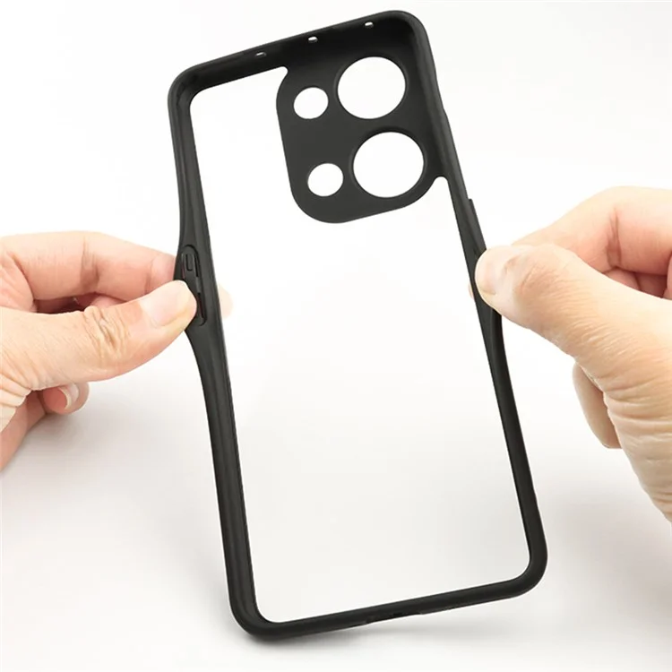For OnePlus Nord 3 5G / Ace 2V Transparent Phone Case Anti-Scratch Flexible TPU + Hard PC Cell Phone Cover