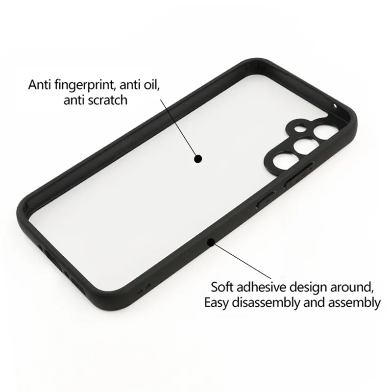 For Samsung Galaxy A34 5G Lightweight Transparent Phone Cover TPU + Hard PC Mobile Phone Case
