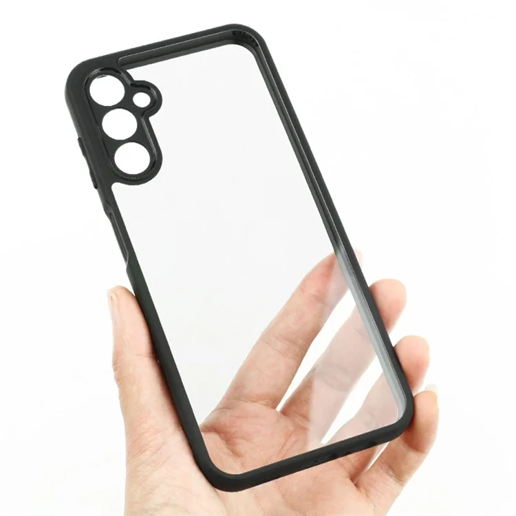 Capa de Telefone Transparente para Samsung Galaxy A14 4G / 5G, Capa de Telefone Anti-Poeira Flexível TPU + Carcaça de PC Rígida