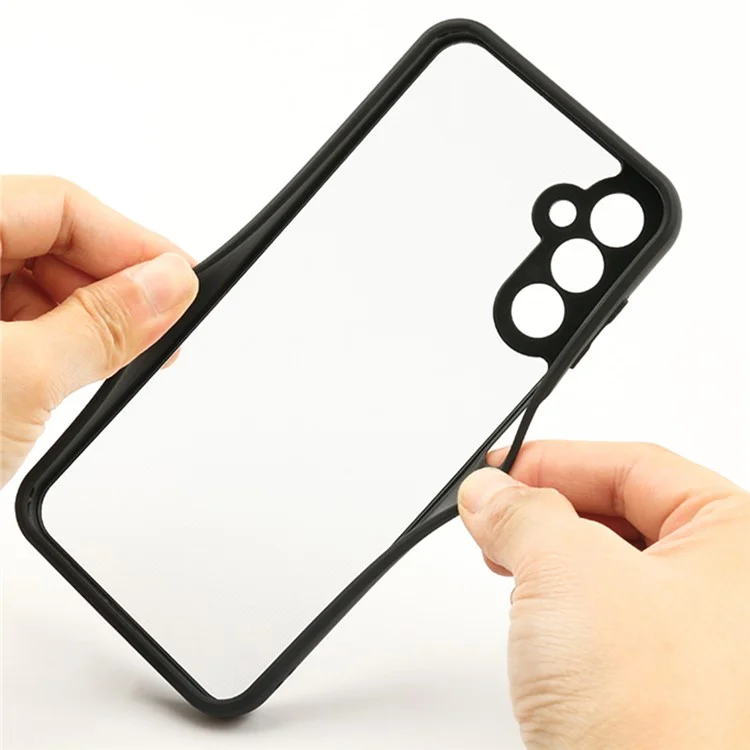 Capa de Telefone Transparente para Samsung Galaxy A14 4G / 5G, Capa de Telefone Anti-Poeira Flexível TPU + Carcaça de PC Rígida
