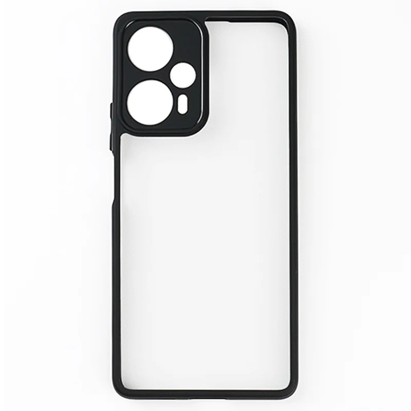 Til Xiaomi Redmi Note 12 Turbo / Poco F5 5G Anti-støv Telefonbeskyttelse TPU + Hård PC Transparent Telefoncase