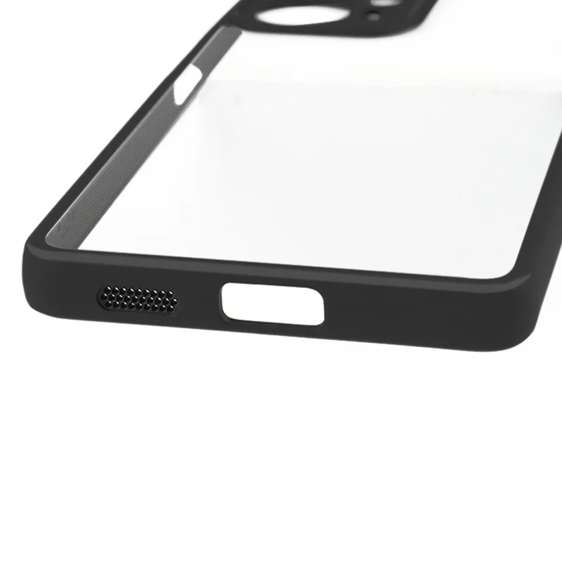 Til Xiaomi Redmi Note 12 Turbo / Poco F5 5G Anti-støv Telefonbeskyttelse TPU + Hård PC Transparent Telefoncase