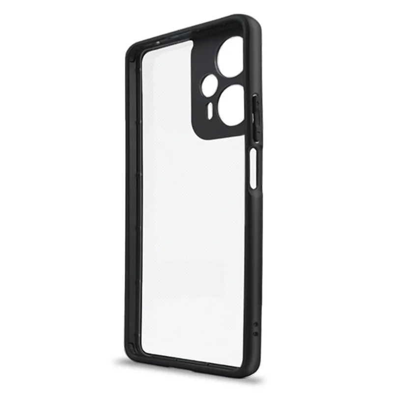 Til Xiaomi Redmi Note 12 Turbo / Poco F5 5G Anti-støv Telefonbeskyttelse TPU + Hård PC Transparent Telefoncase
