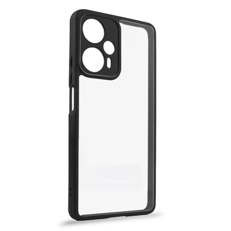Til Xiaomi Redmi Note 12 Turbo / Poco F5 5G Anti-støv Telefonbeskyttelse TPU + Hård PC Transparent Telefoncase