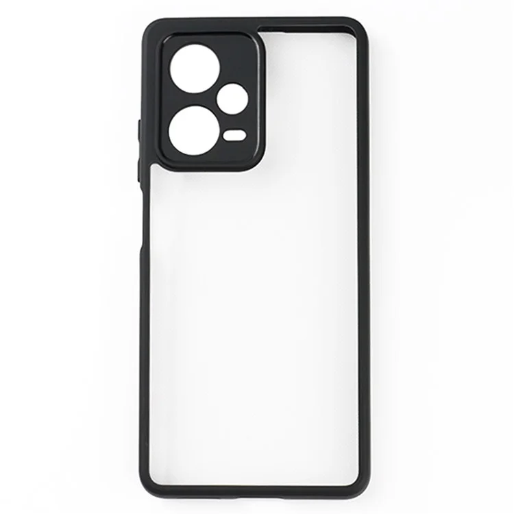 For Xiaomi Redmi Note 12 Pro+ 5G Transparent Cell Phone Case Flexible TPU + Hard PC Mobile Phone Case
