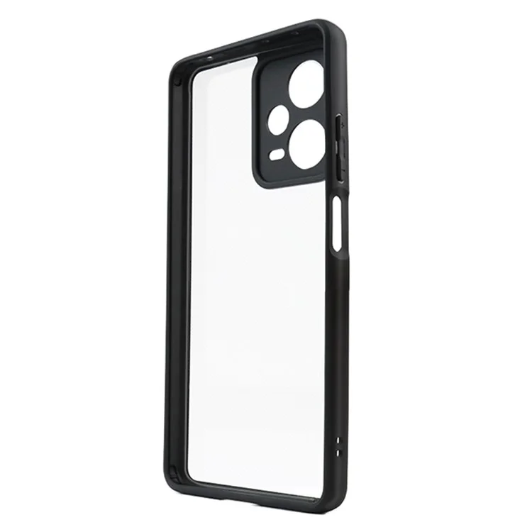 For Xiaomi Redmi Note 12 Pro+ 5G Transparent Cell Phone Case Flexible TPU + Hard PC Mobile Phone Case