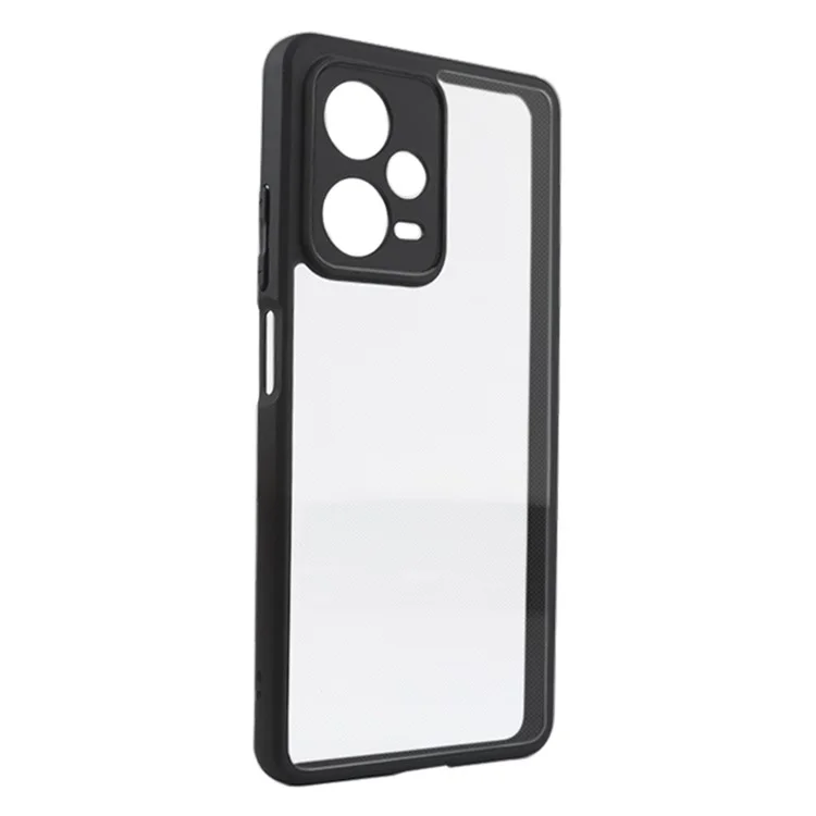 For Xiaomi Redmi Note 12 Pro+ 5G Transparent Cell Phone Case Flexible TPU + Hard PC Mobile Phone Case