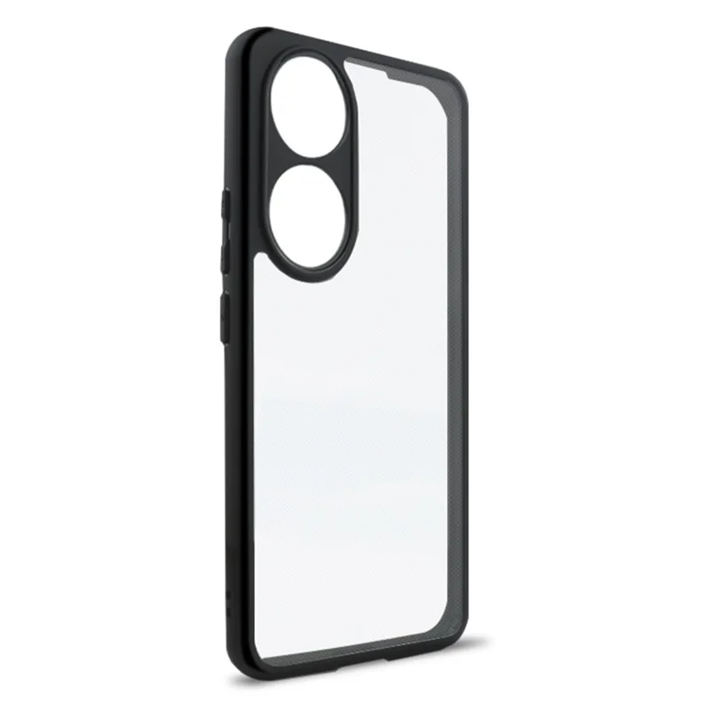 For Honor 90 Anti-Dust Phone Cover Flexible TPU + Hard PC Transparent Cell Phone Case