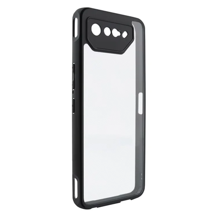 Carcasa del teléfono móvil Asus ROG Phone 7 5G, transparente, anti-polvo, flexible TPU + PC duro