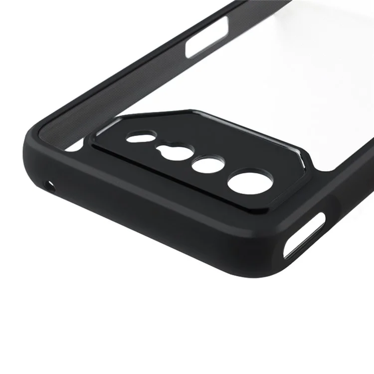Carcasa del teléfono móvil Asus ROG Phone 7 5G, transparente, anti-polvo, flexible TPU + PC duro