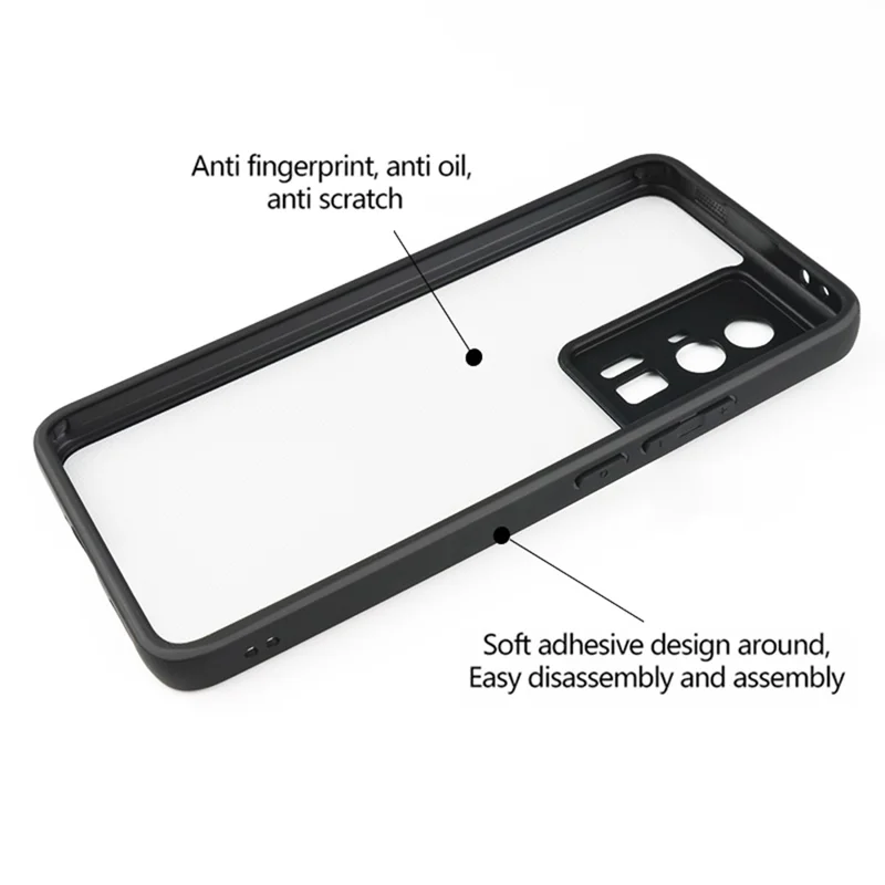 For Xiaomi Redmi K60 5G / K60 Pro 5G / Poco F5 Pro 5G Phone Case PC + TPU Transparent Phone Cover