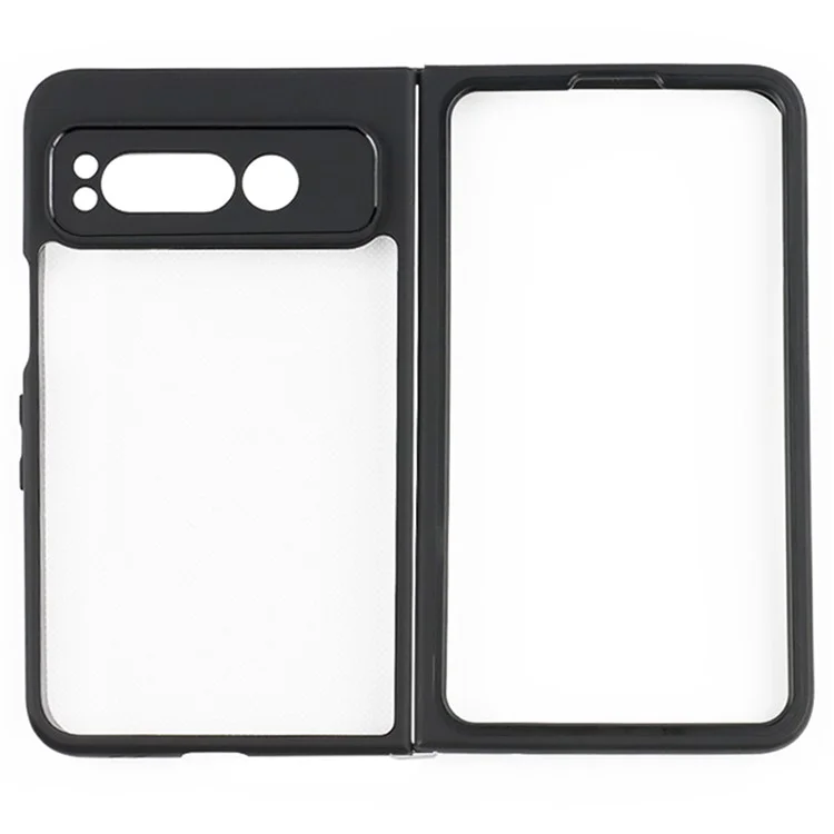For Google Pixel Fold Transparent PC + TPU Phone Case Drop-proof Phone Cover