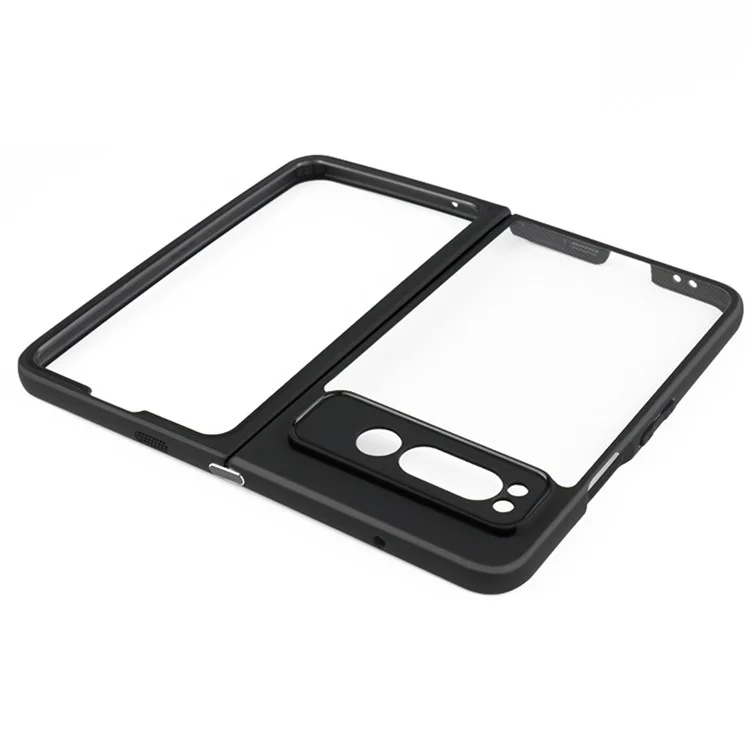 For Google Pixel Fold Transparent PC + TPU Phone Case Drop-proof Phone Cover