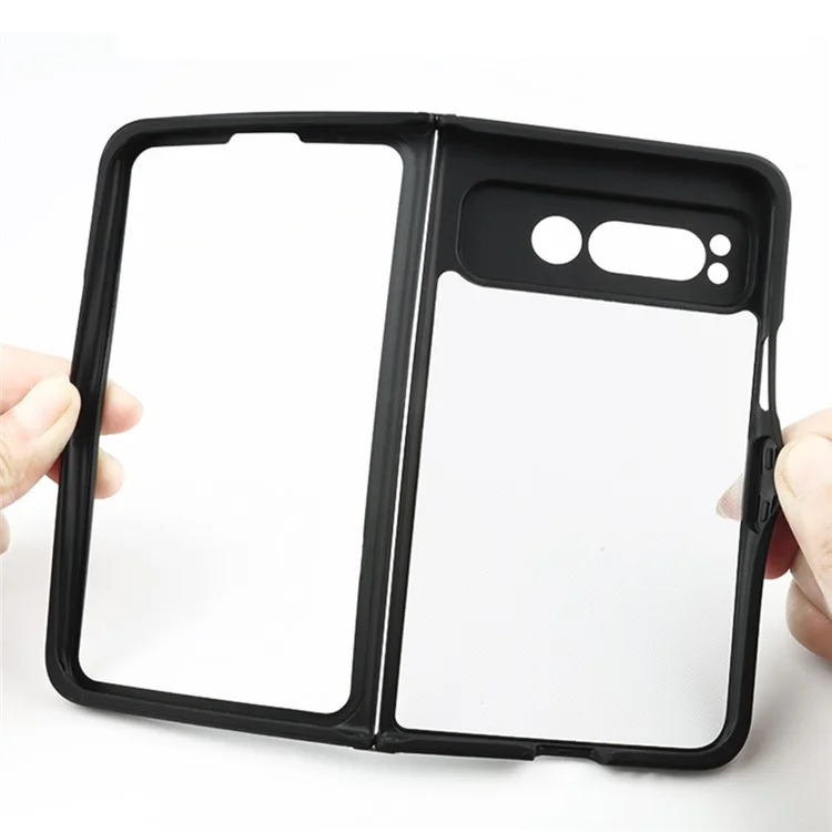 For Google Pixel Fold Transparent PC + TPU Phone Case Drop-proof Phone Cover