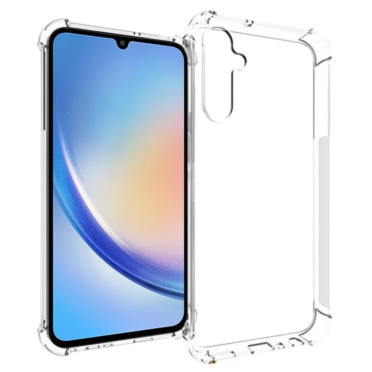 Для Samsung Galaxy A25 5G (Global) (161.0 x 76.5 x 8.3 мм) прозрачный чехол, противоскользящий TPU-чехол, противоударный чехол для телефона