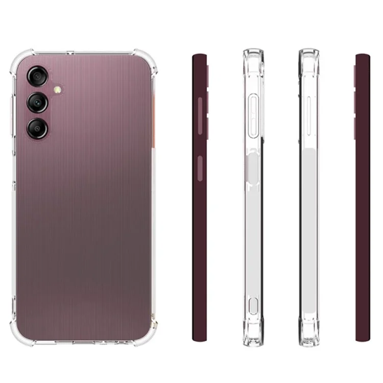 Для Samsung Galaxy A25 5G (Global) (161.0 x 76.5 x 8.3 мм) прозрачный чехол, противоскользящий TPU-чехол, противоударный чехол для телефона