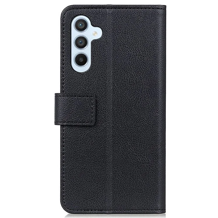 Wallet Phone Case for Samsung Galaxy S23 FE , Dustproof PU Leather + TPU Inner Shell Stand Flip Cover - Black