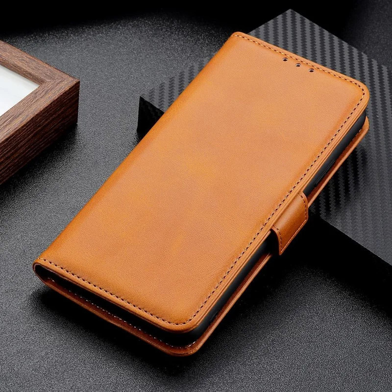 For Huawei nova 11i / Enjoy 60 Pro / Maimang 20 Cowhide Texture Phone Case PU Leather Wallet Stand Cover - Yellow