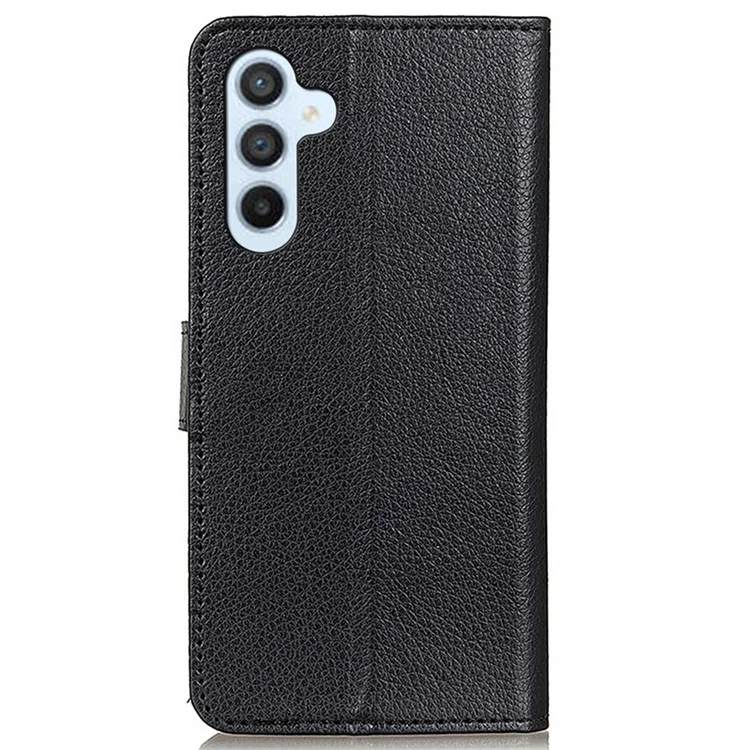Para Samsung Galaxy S23 FE Cubierta de Flip de Cuero de PU Protectora de Billetera de Soporte - Negro