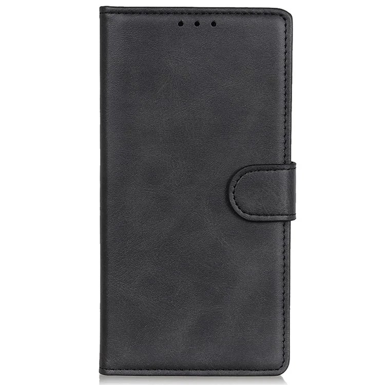 Per Samsung Galaxy S23 FE Custodia in pelle PU Texture in pelle bovina Stand Portafoglio Flip Cover - Nero