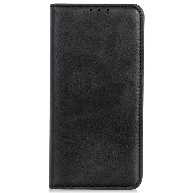 Capa de couro dividido para Samsung Galaxy S23 FE Stand Wallet Magnetic Flip Phone Cover - Preto
