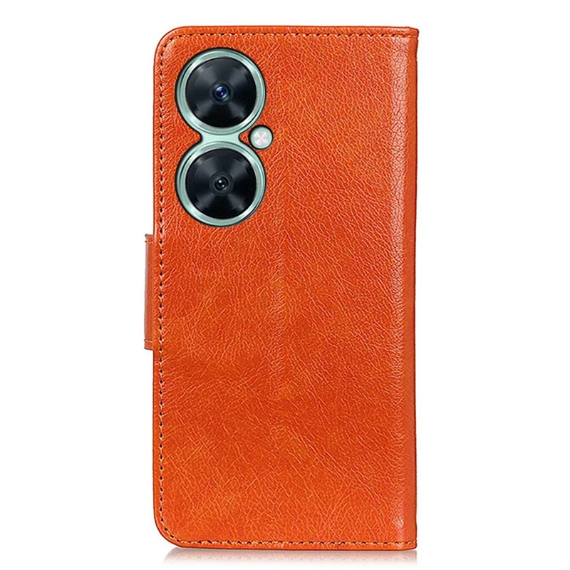 For Huawei nova 11i / Enjoy 60 Pro / Maimang 20 Wallet Phone Case Nappa Texture Stand Split Leather Cover - Orange