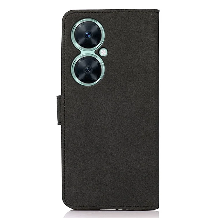 KHAZNEH For Huawei nova 11i / Enjoy 60 Pro / Maimang 20 Wallet Stand Phone Case Textured Leather Cover - Black