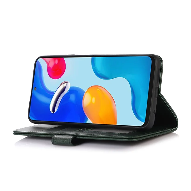 Für Huawei nova 11 / nova 12s 4G / nova 12 Lite 4G Handy-Standplatzmappe aus PU-Leder mit Rindsleder-Optik - Grün