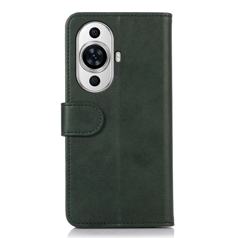 Für Huawei nova 11 / nova 12s 4G / nova 12 Lite 4G Handy-Standplatzmappe aus PU-Leder mit Rindsleder-Optik - Grün