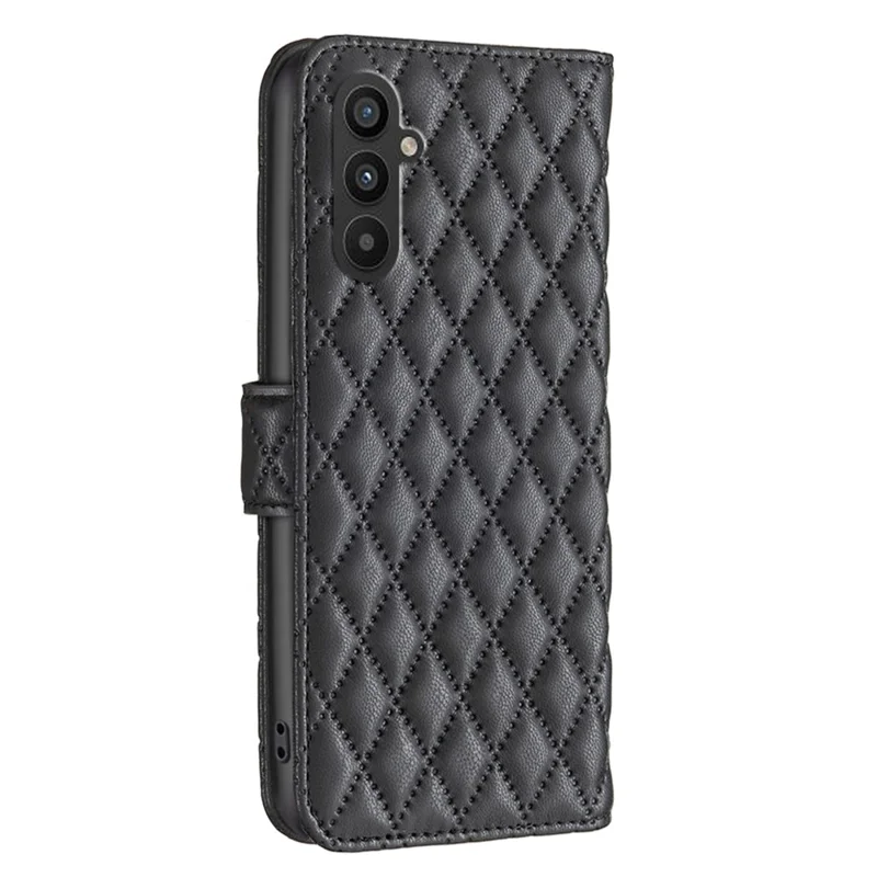 BINFEN COLOR BF Style-14 for Samsung Galaxy A25 5G (Global) (161.0 x 76.5 x 8.3mm) Stand Leather Phone Case - Black
