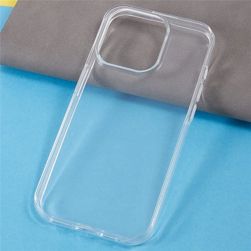 Para iPhone 15 Pro Capa de Celular Resistente a Choques Transparente de TPU Anti-Arranhões